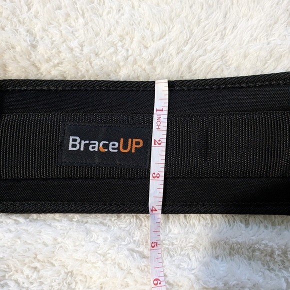 Weight lifting belt. Brace up. Size XL. Black. - Picture 4 of 7